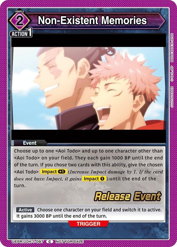 Image for Non-Existent Memories (UEPR/JJK-1-097) (UE03BT: Jujutsu Kaisen Release Event Cards) (UE03BT_RE) - Union Arena