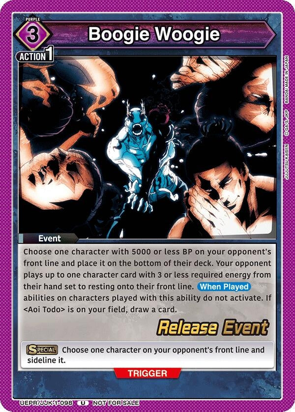Image for Boogie Woogie (UEPR/JJK-1-098) (UE03BT: Jujutsu Kaisen Release Event Cards) (UE03BT_RE) - Union Arena