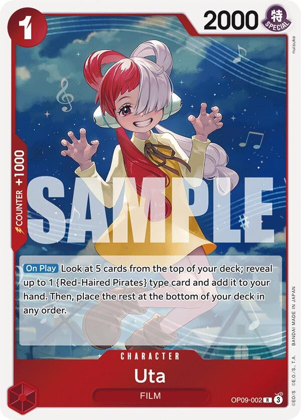 Image for Uta (OP09-002) (Emperors in the New World) (OP09) - One Piece Card Game