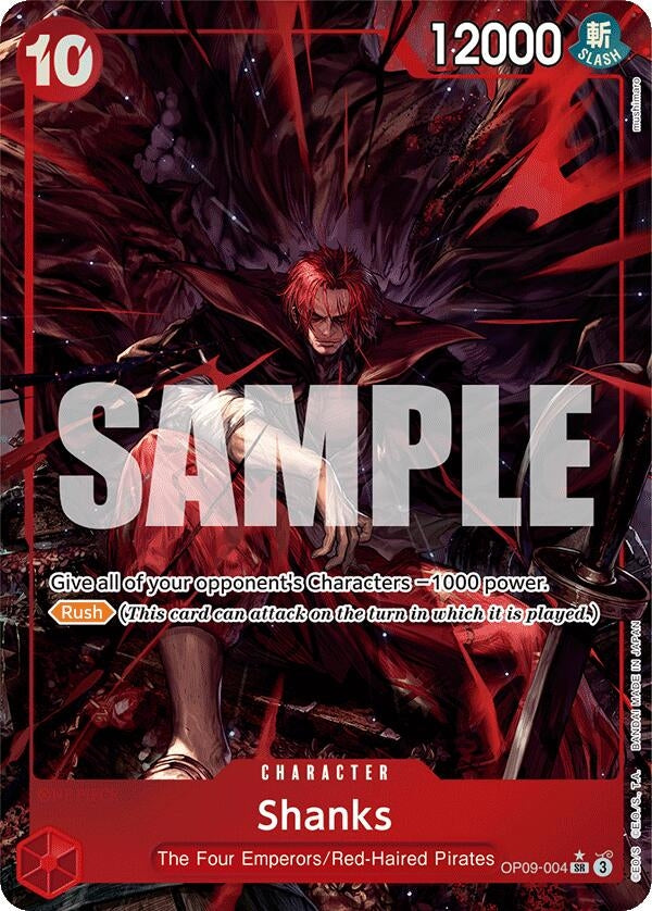 Image for Shanks (004) (Alternate Art) (OP09-004) (Emperors in the New World) (OP09) - One Piece Card Game