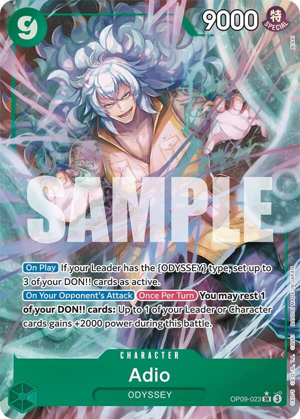 Image for Adio (Parallel) (OP09-023) (Emperors in the New World) (OP09) - One Piece Card Game