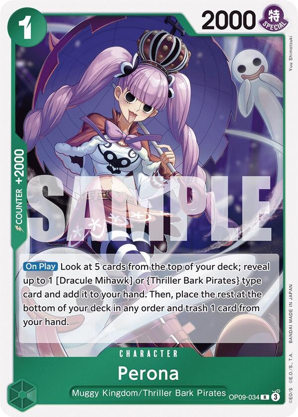 Image for Perona (OP09-034) (Emperors in the New World) (OP09) - One Piece Card Game