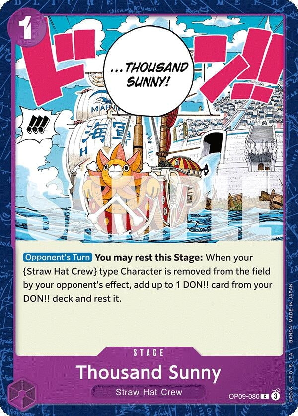 Image for Thousand Sunny (OP09-080) (Emperors in the New World) (OP09) - One Piece Card Game