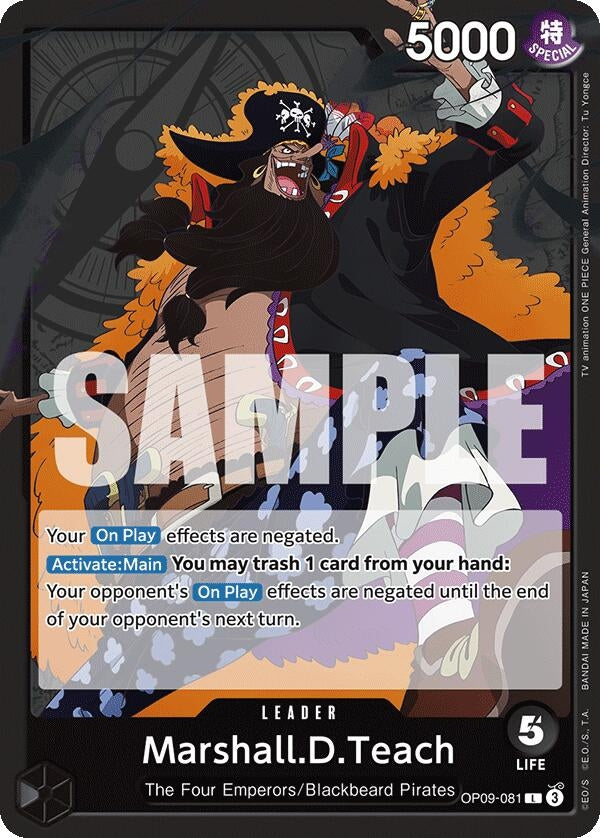 Image for Marshall.D.Teach (081) (OP09-081) (Emperors in the New World) (OP09) - One Piece Card Game