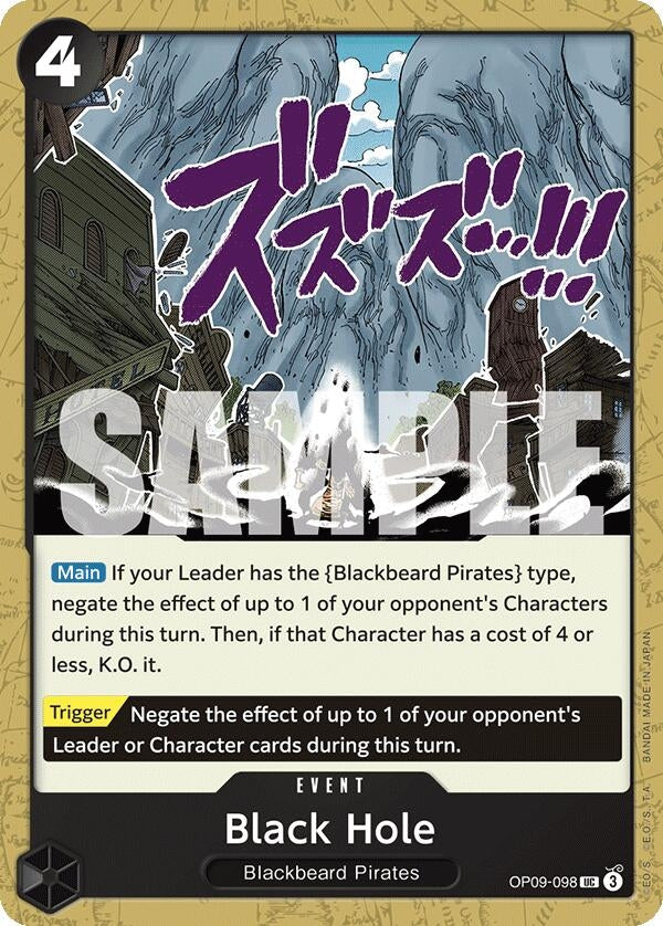 Image for Black Hole (OP09-098) (Emperors in the New World) (OP09) - One Piece Card Game