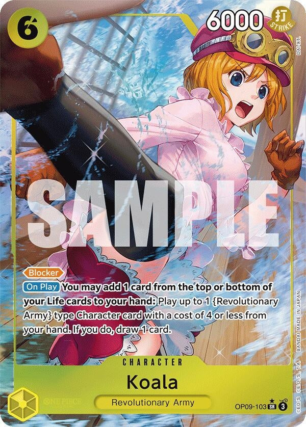 Image for Koala (Parallel) (OP09-103) (Emperors in the New World) (OP09) - One Piece Card Game