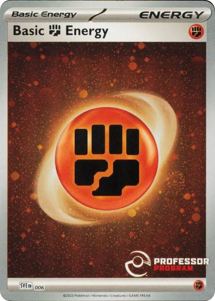 Image for Fighting Energy (2023) (006) (Professor Program Promos) (PPP) - Pokemon