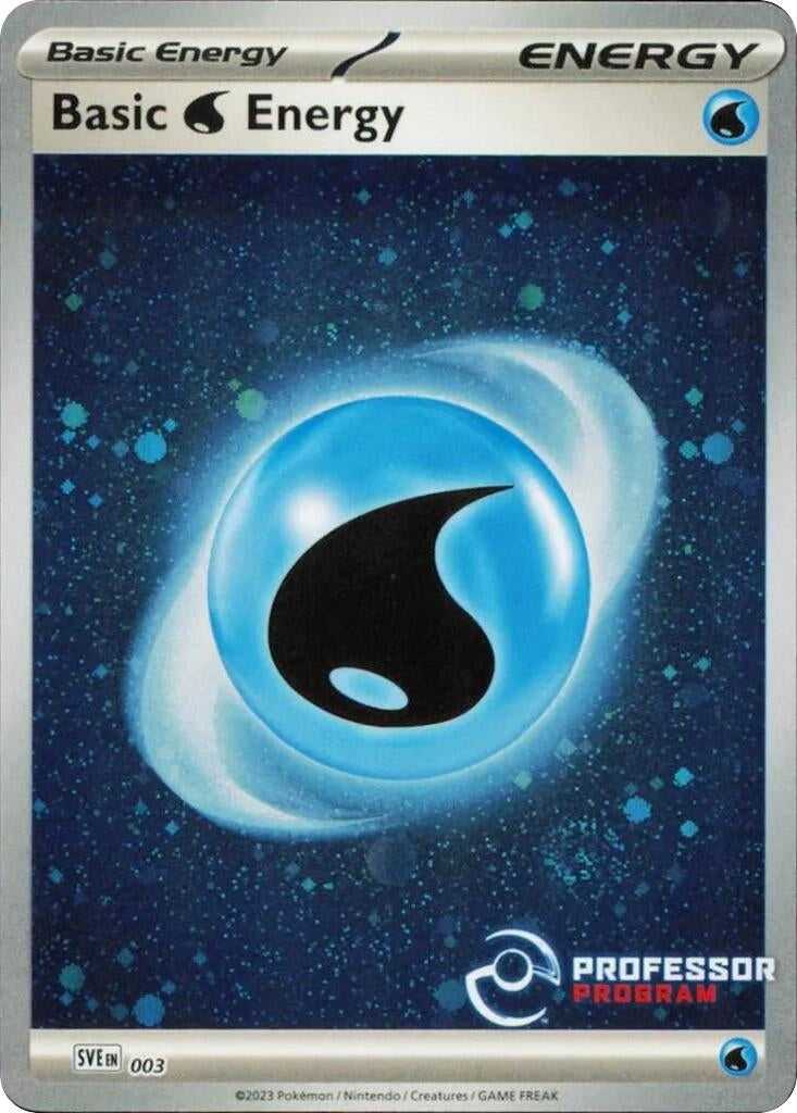 Image for Water Energy (2023) (003) (Professor Program Promos) (PPP) - Pokemon