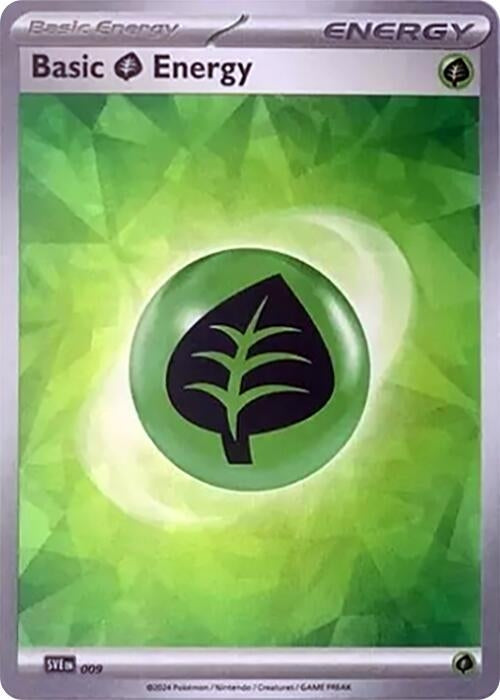 Image for Basic Grass Energy (Cracked Ice Holo) (009) (SVE: Scarlet & Violet Energies) (SVE) - Pokemon