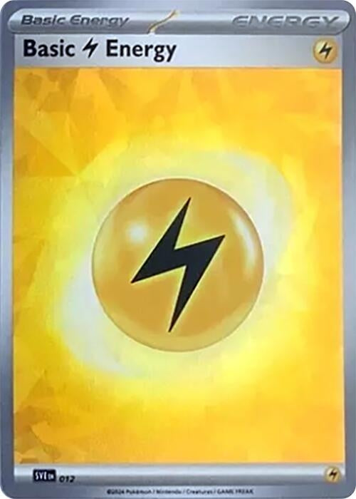 Image for Basic Lightning Energy (Cracked Ice Holo) (012) (SVE: Scarlet & Violet Energies) (SVE) - Pokemon