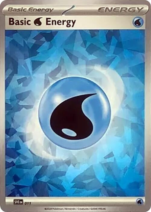 Image for Basic Water Energy (Cracked Ice Holo) (011) (SVE: Scarlet & Violet Energies) (SVE) - Pokemon
