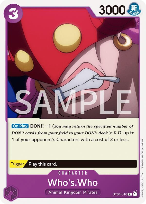 Image for Who's.Who (ST04-010) (Revision Pack Cards) (OP-RP) - One Piece Card Game