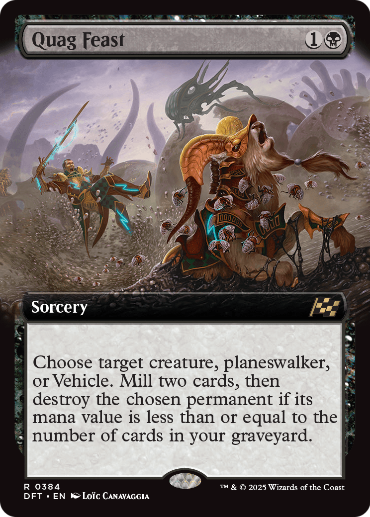 Quag Feast (Extended Art) (DFT-384) [Aetherdrift] Foil