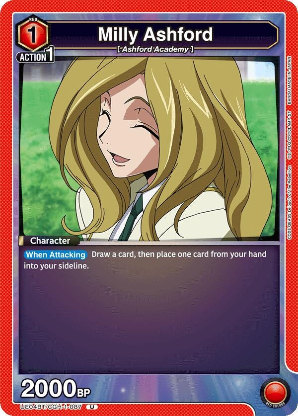 Image for Milly Ashford (087) (UE04BT/CGH-1-087) (UE04BT: CODE GEASS: Lelouch of the Rebellion) (UE04BT) - Union Arena