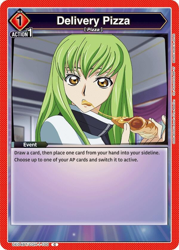 Image for Delivery Pizza (UE04BT/CGH-1-100) (UE04BT: CODE GEASS: Lelouch of the Rebellion) (UE04BT) - Union Arena