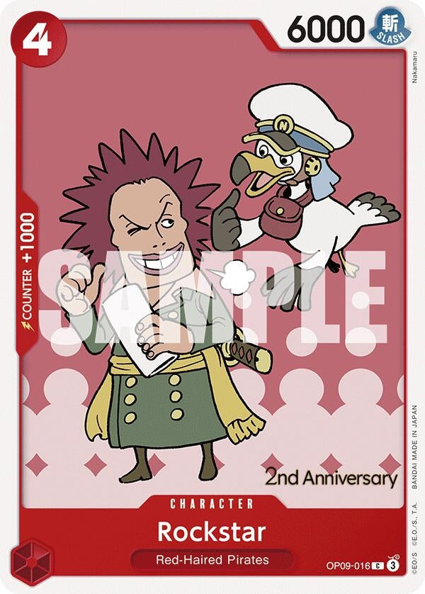 Image for Rockstar (OP09-016) (Emperors in the New World: 2nd Anniversary Tournament Cards) (OP09 ANN) - One Piece Card Game
