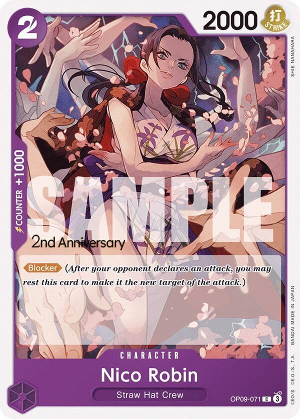 Image for Nico Robin (071) (OP09-071) (Emperors in the New World: 2nd Anniversary Tournament Cards) (OP09 ANN) - One Piece Card Game