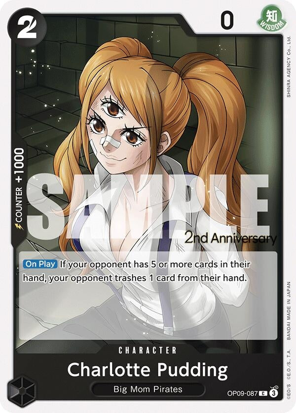 Image for Charlotte Pudding (OP09-087) (Emperors in the New World: 2nd Anniversary Tournament Cards) (OP09 ANN) - One Piece Card Game