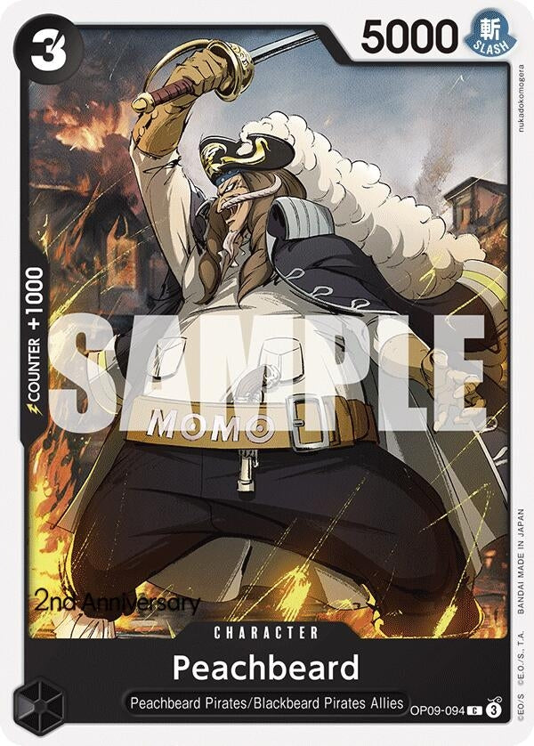 Image for Peachbeard (OP09-094) (Emperors in the New World: 2nd Anniversary Tournament Cards) (OP09 ANN) - One Piece Card Game