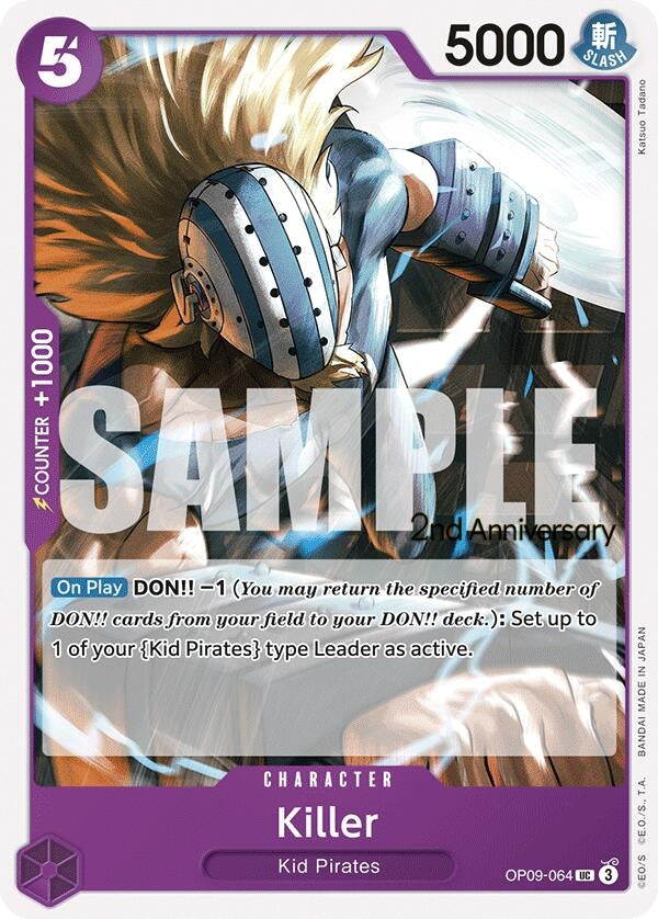 Image for Killer (OP09-064) (Emperors in the New World: 2nd Anniversary Tournament Cards) (OP09 ANN) - One Piece Card Game