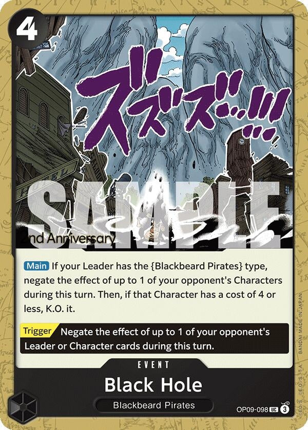 Image for Black Hole (OP09-098) (Emperors in the New World: 2nd Anniversary Tournament Cards) (OP09 ANN) - One Piece Card Game