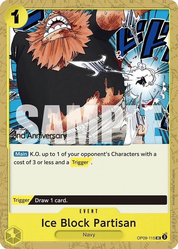 Image for Ice Block Partisan (OP09-115) (Emperors in the New World: 2nd Anniversary Tournament Cards) (OP09 ANN) - One Piece Card Game