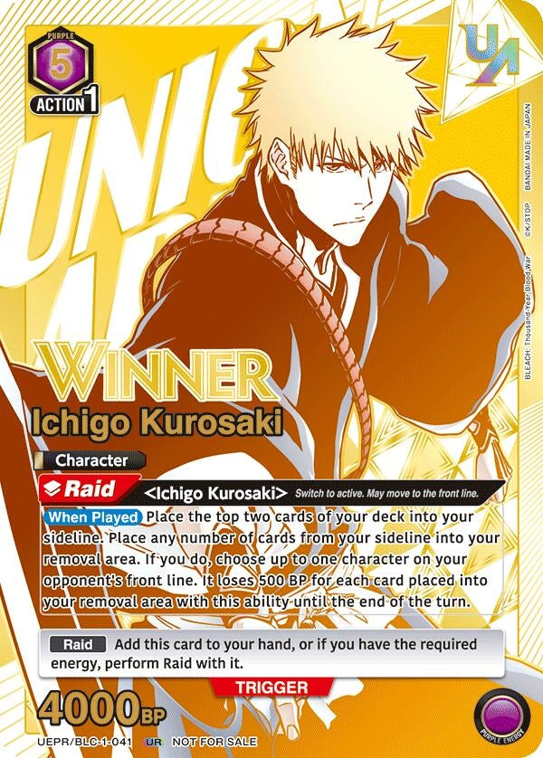 Image for Ichigo Kurosaki (041) (Winner) (UEPR/BLC-1-041) (Union Arena Promotion Cards) (UEPR) - Union Arena