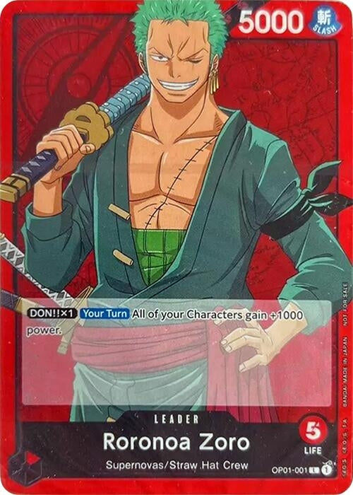 Image for Roronoa Zoro (OP01-001) (One Piece Demo Deck Cards) (OP-DD) - One Piece Card Game