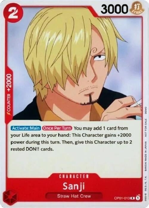 Image for Sanji (OP01-013) (One Piece Demo Deck Cards) (OP-DD) - One Piece Card Game