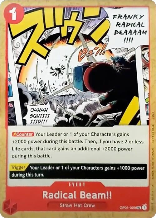 Image for Radical Beam!! (OP01-029) (One Piece Demo Deck Cards) (OP-DD) - One Piece Card Game