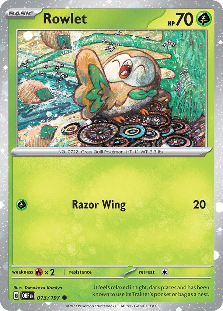 Image for Rowlet - 013/197 (Cosmos Holo) (013/197) (Miscellaneous Cards & Products) (MCAP) - Pokemon