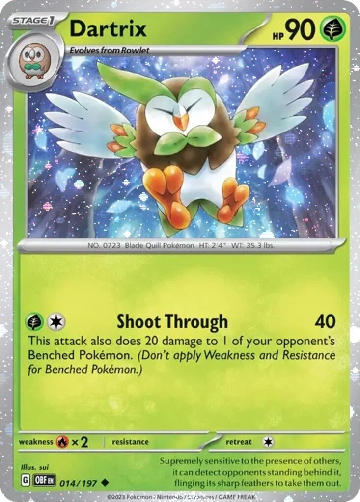 Image for Dartrix - 014/197 (Cosmos Holo) (014/197) (Miscellaneous Cards & Products) (MCAP) - Pokemon