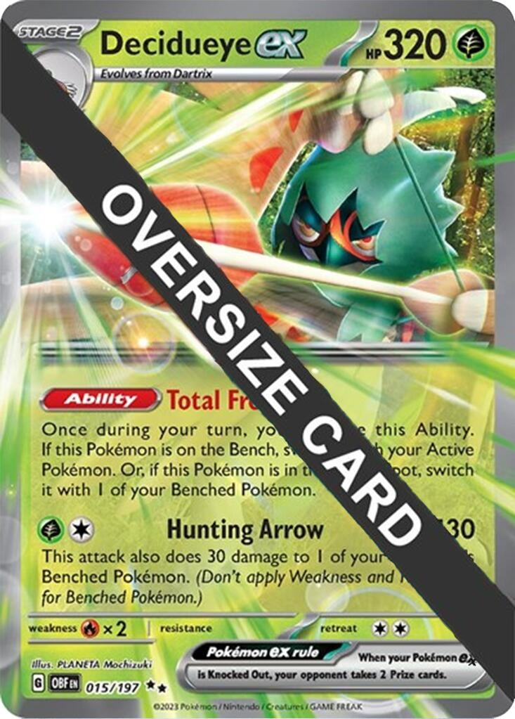Image for Decidueye ex (015/197) (Jumbo Cards) (PR) - Pokemon