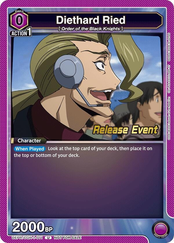 Image for Diethard Ried (UEPR/CGH-1-011) (UE04BT: CODE GEASS: Lelouch of the Rebellion Release Event Cards) (UE04BT_RE) - Union Arena