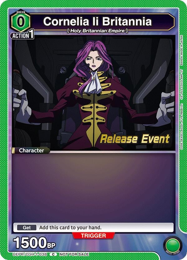 Image for Cornelia li Britannia (038) (UEPR/CGH-1-038) (UE04BT: CODE GEASS: Lelouch of the Rebellion Release Event Cards) (UE04BT_RE) - Union Arena