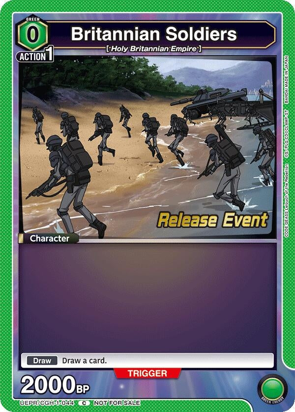 Image for Britannian Soldiers (UEPR/CGH-1-044) (UE04BT: CODE GEASS: Lelouch of the Rebellion Release Event Cards) (UE04BT_RE) - Union Arena