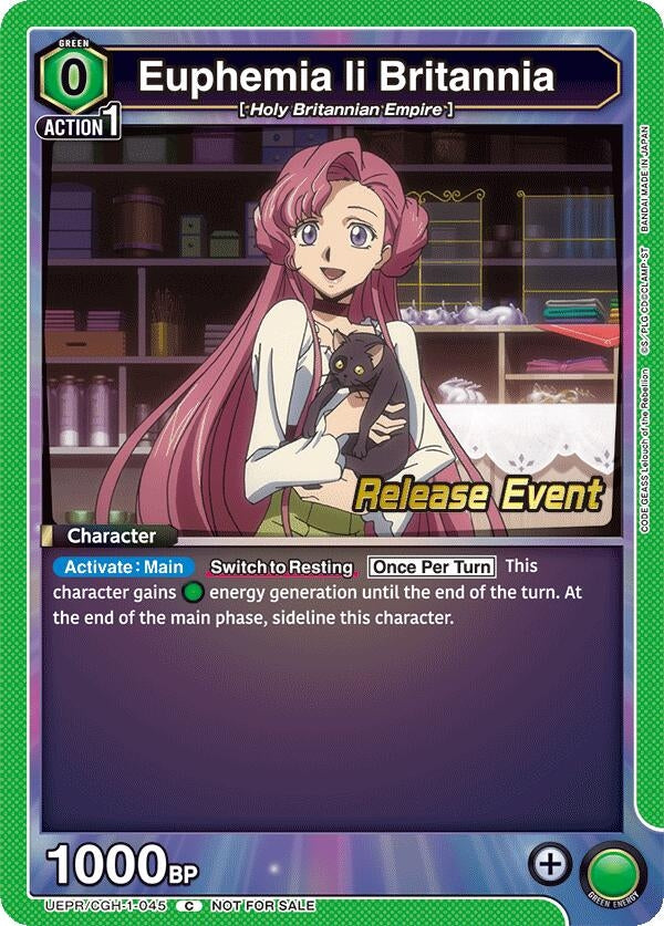 Image for Euphemia li Britannia (045) (UEPR/CGH-1-045) (UE04BT: CODE GEASS: Lelouch of the Rebellion Release Event Cards) (UE04BT_RE) - Union Arena