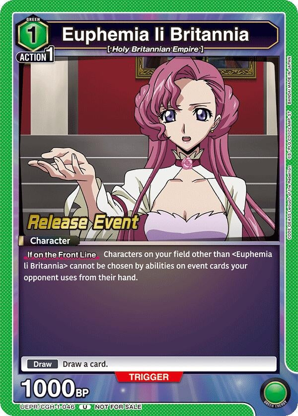 Image for Euphemia li Britannia (046) (UEPR/CGH-1-046) (UE04BT: CODE GEASS: Lelouch of the Rebellion Release Event Cards) (UE04BT_RE) - Union Arena