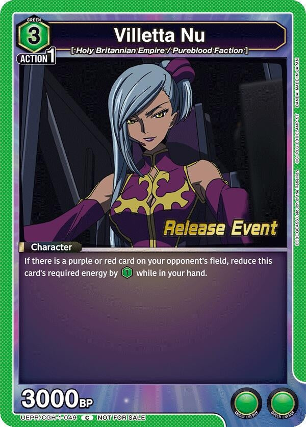 Image for Villetta Nu (UEPR/CGH-1-049) (UE04BT: CODE GEASS: Lelouch of the Rebellion Release Event Cards) (UE04BT_RE) - Union Arena