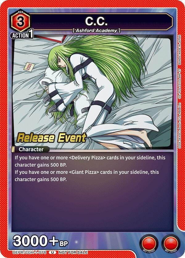 Image for C.C. (076) (UEPR/CGH-1-076) (UE04BT: CODE GEASS: Lelouch of the Rebellion Release Event Cards) (UE04BT_RE) - Union Arena