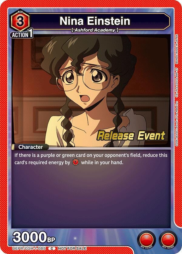 Image for Nina Einstein (UEPR/CGH-1-085) (UE04BT: CODE GEASS: Lelouch of the Rebellion Release Event Cards) (UE04BT_RE) - Union Arena