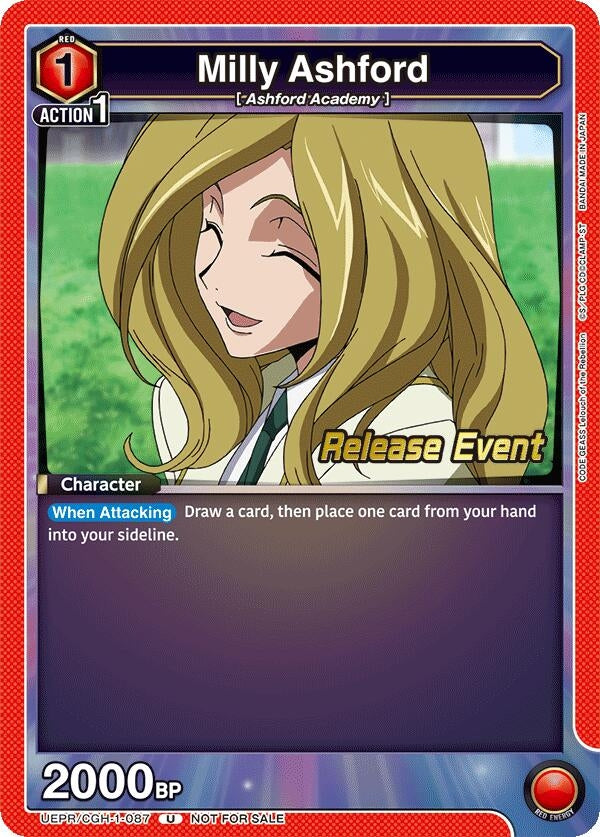 Image for Milly Ashford (087) (UEPR/CGH-1-087) (UE04BT: CODE GEASS: Lelouch of the Rebellion Release Event Cards) (UE04BT_RE) - Union Arena