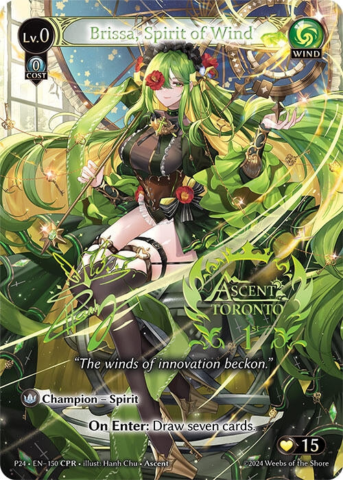 Image for Brissa, Spirit of Wind (CPR) (150) (Promotional Cards) (P) - Grand Archive TCG