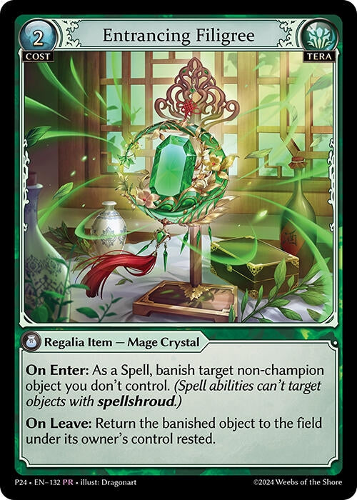 Image for Entrancing Filigree (132) (Promotional Cards) (P) - Grand Archive TCG