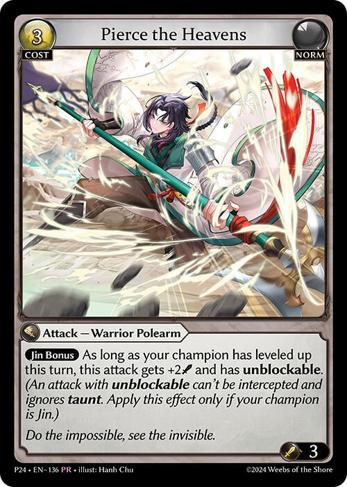 Image for Pierce the Heavens (136) (Promotional Cards) (P) - Grand Archive TCG