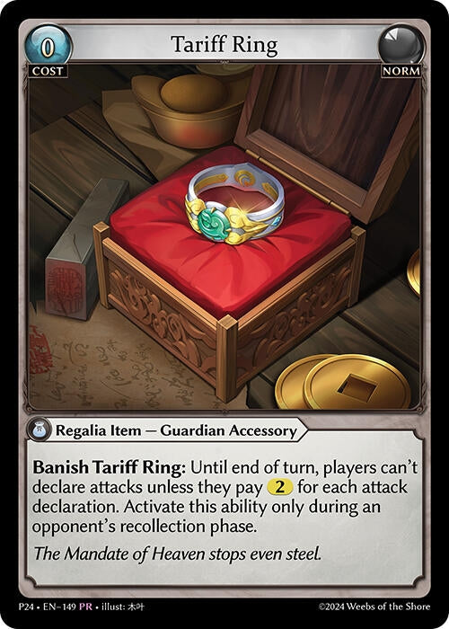 Image for Tariff Ring (149) (Promotional Cards) (P) - Grand Archive TCG