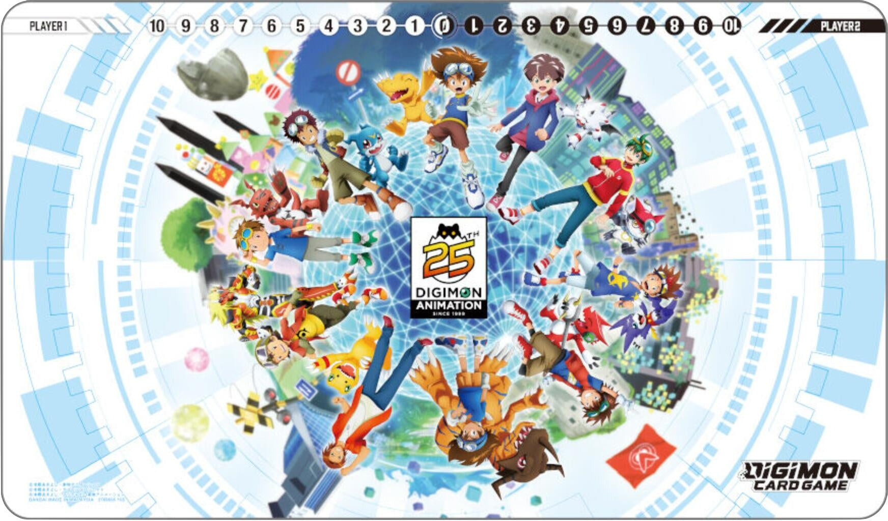 Image for Digimon Card Game: Digimon Animation Series 25th Anniversary Set Promotional Playmat - Playmats