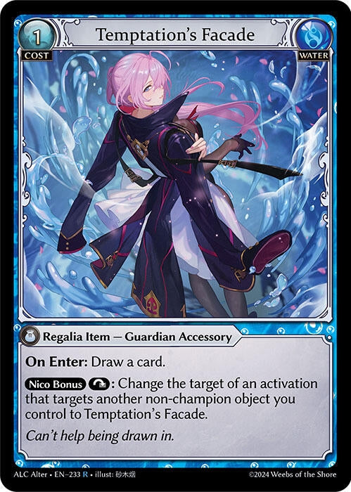 Image for Temptation's Facade (233) (Alchemical Revolution Alter Edition) (ALC Alter) - Grand Archive TCG