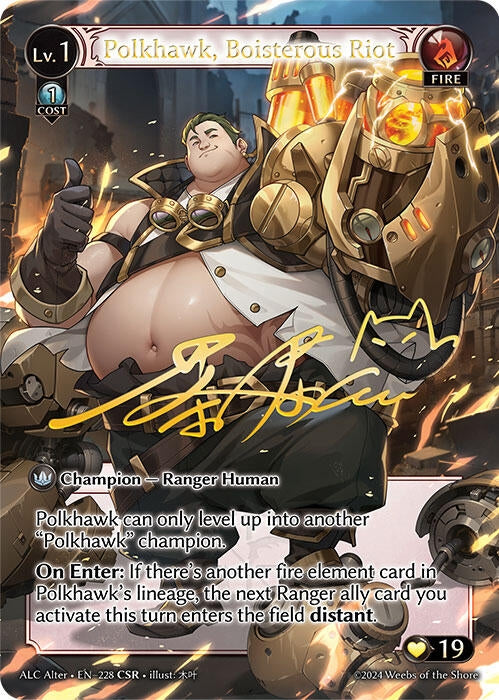 Image for Polkhawk, Boisterous Riot (CSR) (228) (Alchemical Revolution Alter Edition) (ALC Alter) - Grand Archive TCG