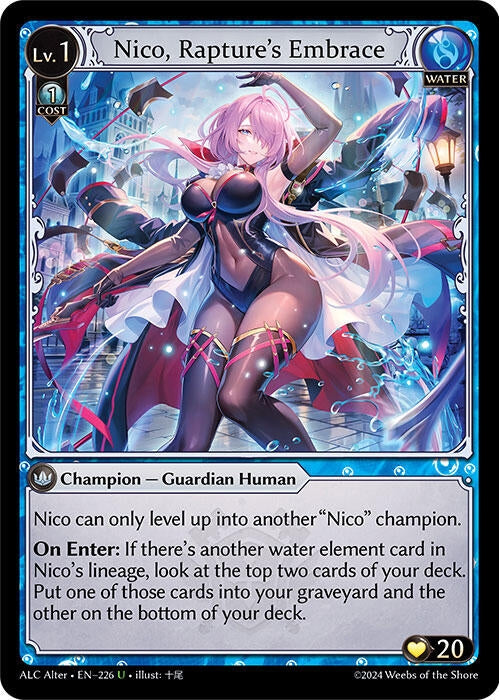 Image for Nico, Rapture's Embrace (226) (Alchemical Revolution Alter Edition) (ALC Alter) - Grand Archive TCG